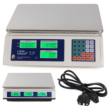 Elektroniline kalkulatsiooniline kaalu lcd 40kg