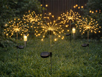SOLAR LED GARDEN LAMP FAIRY TALE FIREWORKS ON A SKEWER FOR THE GARDEN