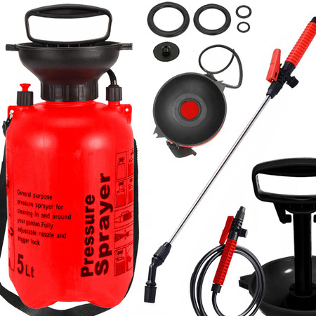 Pulverizator de presiune de grădină pulverizator manual cu lance lungă 5l curea