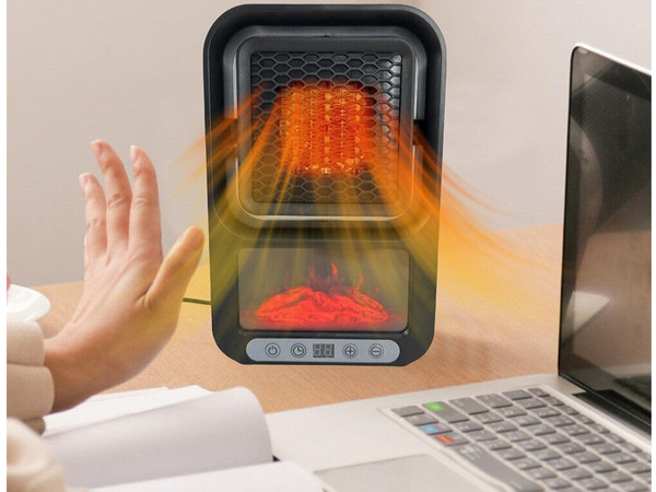 Faerlka thermo heater elektrinis šildytuvas termostatas 500w židinys tvirtas