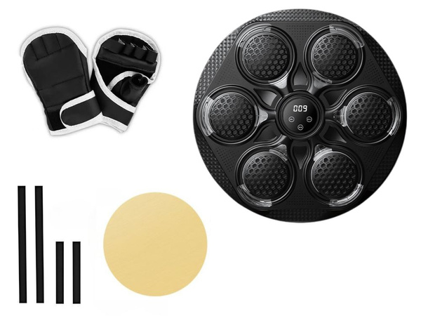 Boxing pajzs box edző mma zene usb bluetooth + boxkesztyűk