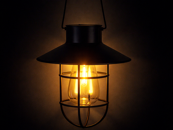 LAMPĂ SOLARĂ SUSPENDATĂ CU SENSOR DE AMURG, IMPERMEABILĂ, VINTAGE GARDEN