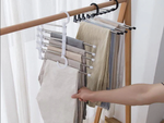 5 paires de porte-pantalons extractibles pour armoire