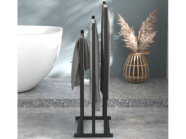 Bathroom towel rack loft metal towel rack for bathroom dryer