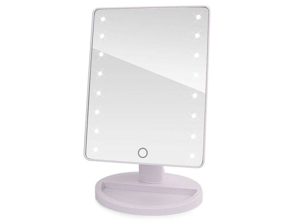 Large, 16 LED illuminated cosmetic mirror