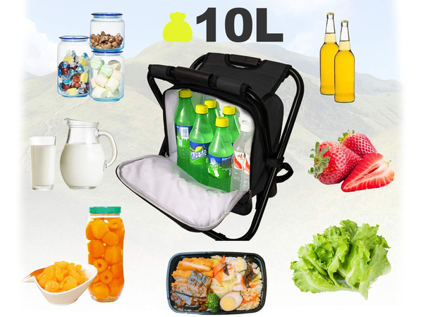 Chaise de pêche avec sac à dos sac pliant 3in1