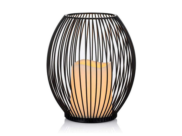 Portavelas decorativo de metal 1 ud soporte farol hogar terraza