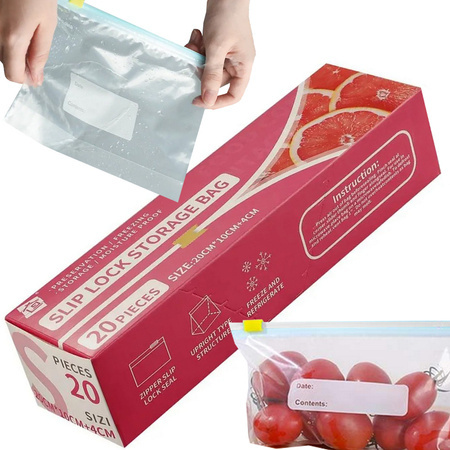 Sacs film a sceller pour aliments 600ml 20pcs