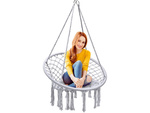 Balançoire de jardin nid de cigogne chaise suspendue boho 80cm
