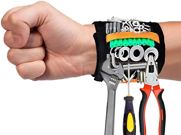 Bracelet magnétique pour outils vis clous poignet fort