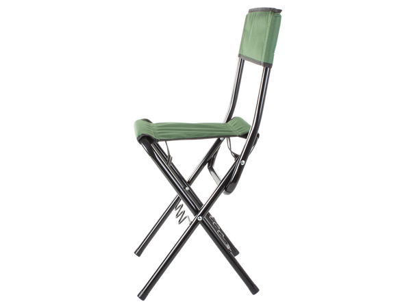 Fishing chair backrest with rod holder