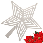 Weihnachtsbaumstern weihnachtsbaumspitze unzerbrechlich weiss