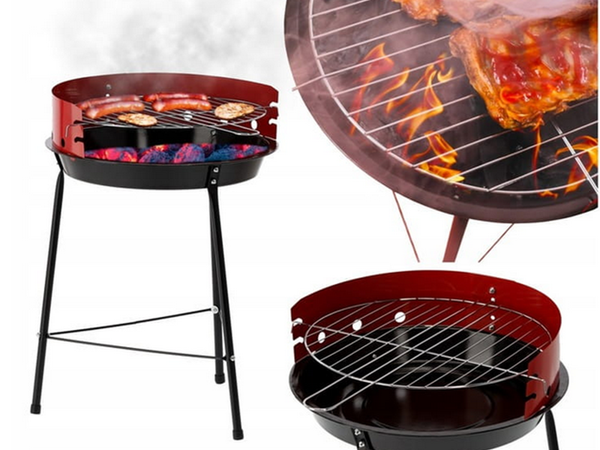 Faszén brikett kerti kerek hordozható turista kemping grill
