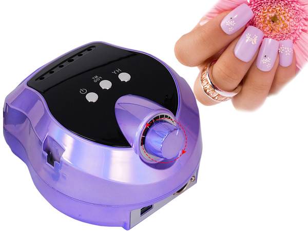 Frezarka do paznokci manicure pedicure 80w profesjonalna mocna + frezy 6szt