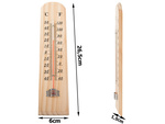 Thermometer wooden house large indoor outdoor