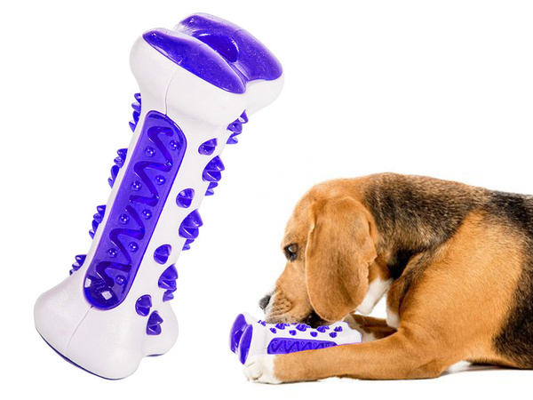 Suņu košļājamā zobu tīrīšanas zobu rotaļlieta suņu našķiem