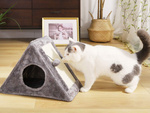 Poste rascador triángulo caseta para gatos cama para gatos juguete pelota