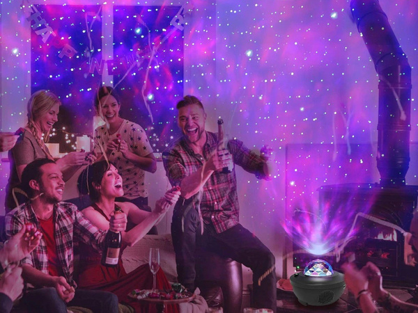 Projektor gwiazd lampka nocna led rgb + pilot