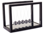 Pendule boules newton bureau grand miroir