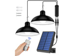 Lampe suspendue solaire led pour l'extérieur avec télécommande détecteur de crépuscule