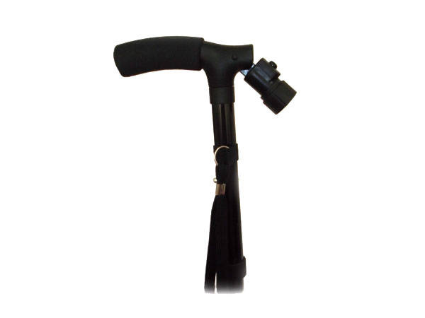Folding cane with torch 6 led support