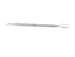Stainless steel cuticle tip and scraper for hybrid cuticles