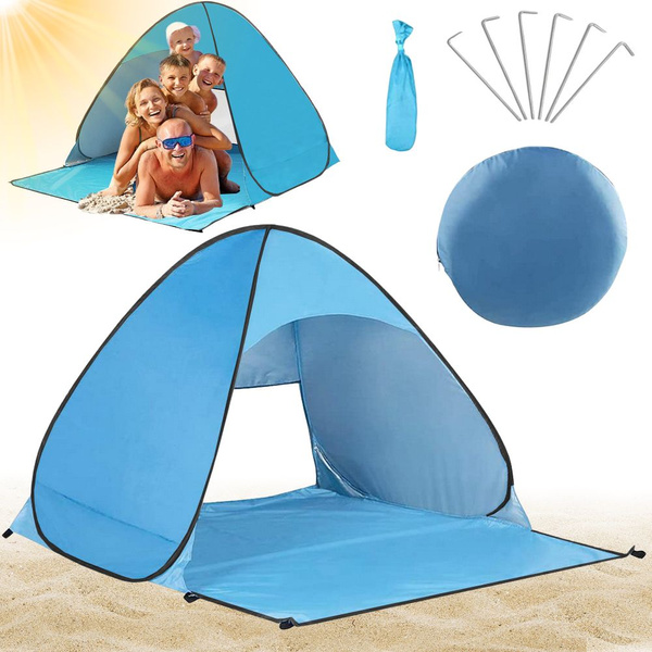 Tente de plage auto pliante protection contre les uv sac familial ensemble