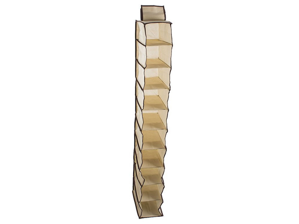 Wardrobe organiser hanging shelf with 10 shelves 120
