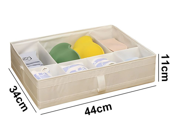 Organizér spodnej bielizne organizér ponožiek zásuvky skrinky vložka biela