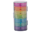 Medicine container tablets box time of day medication cassette weekly