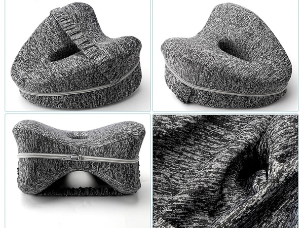 Orthopaedic pillow leg wedge between the knees for sleeping leg separator