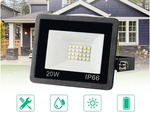 Proyector halógeno foco led 20w 6000k exterior impermeable ip66