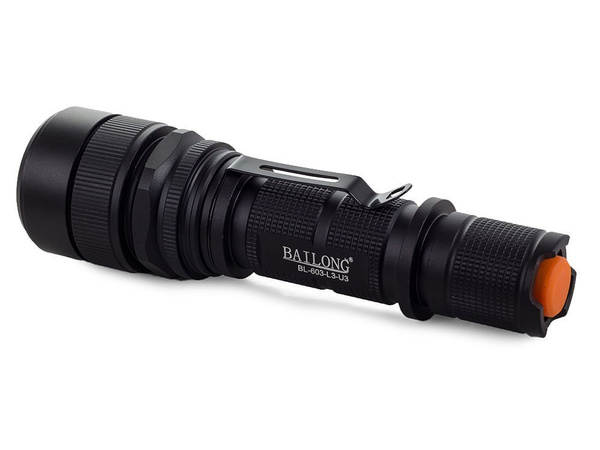 Bailong tactical led rechargeable usb torch l3-u3
