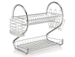 Double-decker stand-up dishwasher drainer