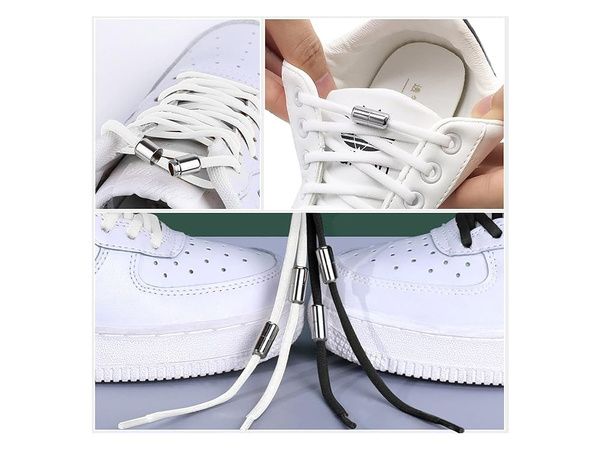 Shoe laces without binding for footwear elastic rubber laces 100cm