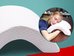 Oreiller orthopédique avec emmanchure pour le sommeil mémoire blanc arche
