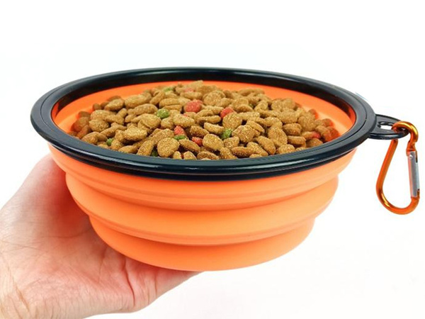 Silicone folding bowl for dog cat travel travel light 800ml