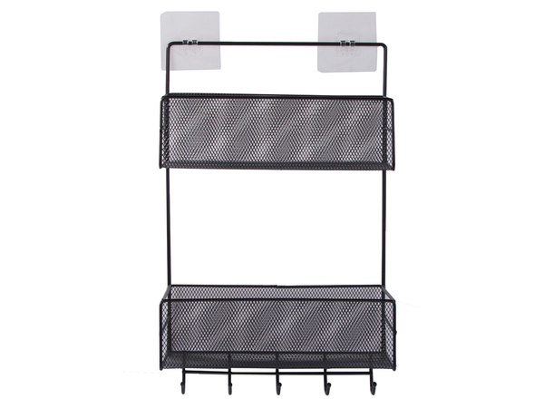 Kovový organizér závěsná police kuchyňská polička koupelnový věšák