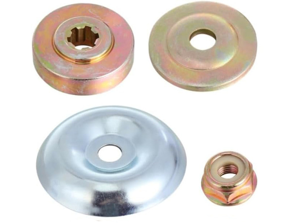 Podložni obročki za pritrditev rezil za krtačne škarje