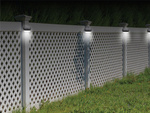 Solar garden led light rgb for stairs terrace fence dusk sensor