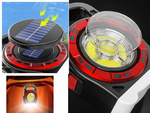 Torche solaire lumière led rechargeable portable powerbank réflecteur