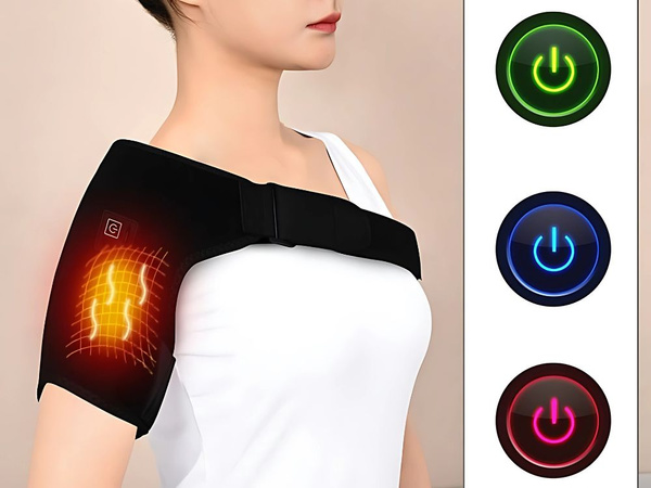 Shoulder brace with heating 3 heating modes usb