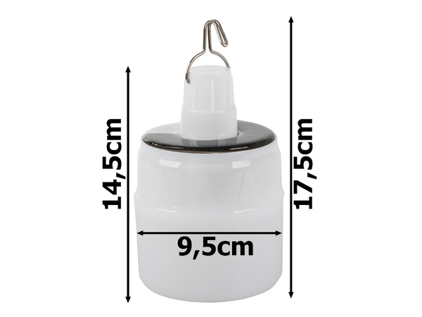 Solárna turistická kempingová lampa usb led