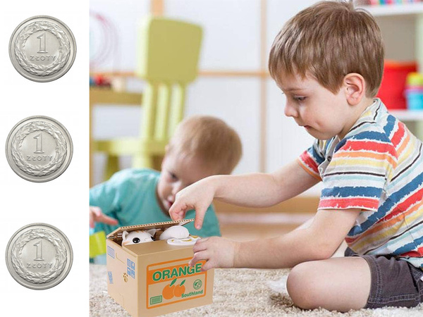 Tirelire chaton automate interactif miaule