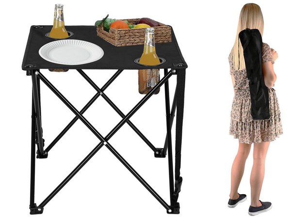 Masă mică de pescuit pliabilă pentru un balcon pentru camping sub cort