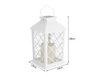 DECORATIVE LED LANTERN WITH ELECTRIC CANDLE SOLAR DECORATIVE