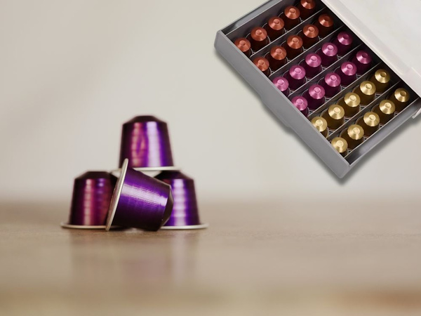 Nespresso kaffeekapsel-wandorganisator 30 kapseln ausziehbar oben