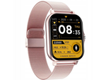 Smartwatch Damenuhr Herrenuhr mit Gummiarmband Sport Bluetooth Telefonieren rosa