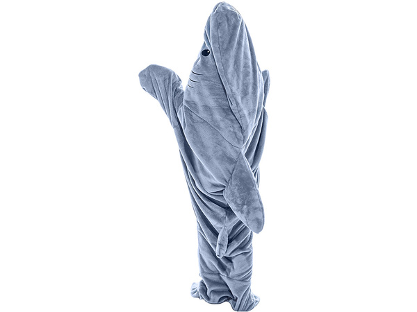 Hai decke pyjamas schlafanzug kostüm warm winter hoodie dick l
