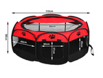 Enclos pliable pour chien lit pour animal de compagnie cage pour chat grand chenil léger
